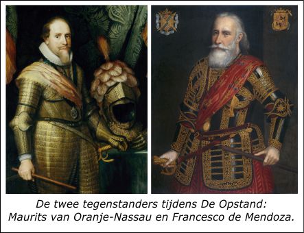 Maurits en Mendoza, Staatse en Spaanse tegenstanders tijdens De Opstand of Tachtigjarige Oorlog Maurits en Mendoza
